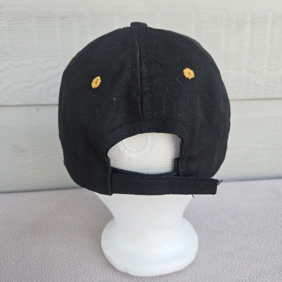 US Army Hooah Baseball Cap Military Black Yellow Embroidered OS Adjustable - Picture 3 of 8